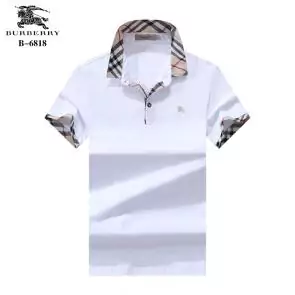 t-shirt burberry manches courtes col polo magasin france b6818 blanc
